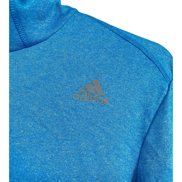 Adidas Hoodie Adult M Blue Running Training Workout Logo - Picture 10 of 11